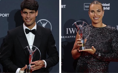 Laureus 2026: Quần vợt thống trị "Oscar thể thao" và sự trỗi dậy của những biểu tượng thương hiệu mới