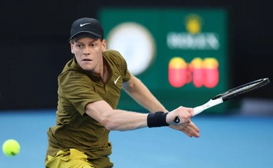 Số 2 thế giới Sinner dễ dàng đánh bại Duckworth để tiến vào vòng 3 giải quần vợt Úc mở rộng