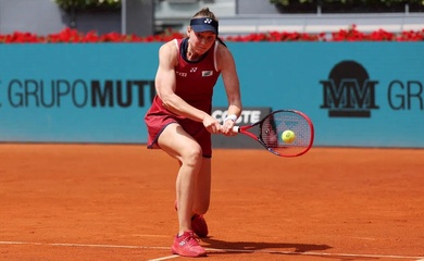 Quần vợt Madrid Open 2026: Elena Rybakina "vượt khó" trước Ruse và bài toán duy trì sức mạnh thương hiệu