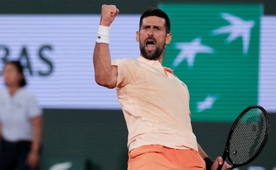 Djokovic vượt qua áp lực, tiến vào vòng 3 giải quần vợt Pháp mở rộng sau chiến thắng 4 set trước Valentin Royer