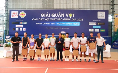 16 Tay vợt hàng đầu Việt Nam tranh tài Giải Quần vợt các Cây vợt xuất sắc quốc gia 2025