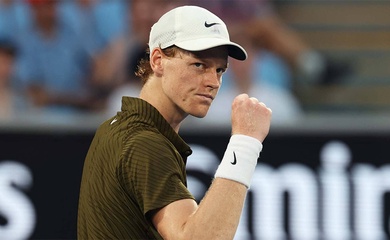 Hủy diệt Ben Shelton, ĐKVĐ Sinner hẹn Djokovic tại "siêu bán kết" quần vợt Australian Open 2026