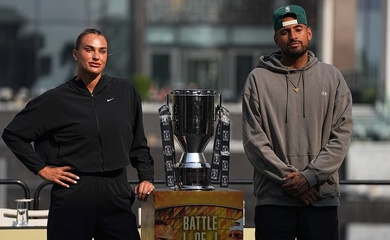 Aryna Sabalenka và Nick Kyrgios đã kiếm được bao nhiêu tiền thưởng từ trận quần vợt "Cuộc chiến giữa hai giới"?
