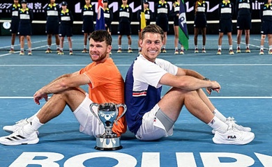 Vô địch quần vợt Australian Open 2026 khép lại hành trình kỳ diệu của đôi nam "mới tinh" Harrison - Skupski