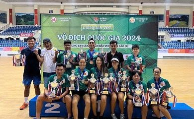 Giải quần vợt Vô địch quốc gia 2024: Quân Đội đứng nhất toàn đoàn