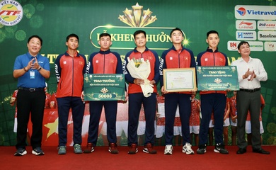 VTF khen thưởng 5.000 USD cho tuyển Davis Cup và khen thưởng thành tích quần vợt U.12 Việt Nam