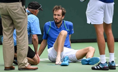 Kết quả tennis mới nhất 16/3: Nhịn đau thi đấu, cựu số 1 thế giới Medvedev chưa có đối thủ