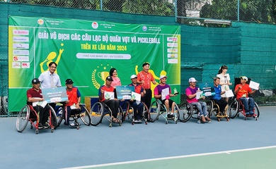 CLB Gò Vấp – TP.HCM nhất toàn đoàn tại Giải Vô địch các CLB Quần vợt & Pickleball trên xe lăn 2024