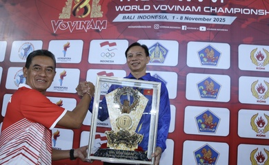 Việt Nam tiếp tục giữ ngôi đầu Giải Vô địch Vovinam Thế giới
