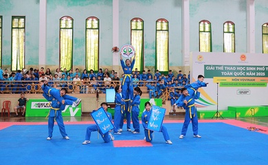 Ấn tượng với võ nhạc Vovinam ở Giải thể thao học sinh toàn quốc