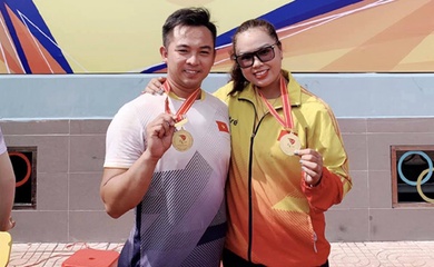 Cặp vợ chồng vàng điền kinh giành huy chương World Para Athletics Grand Prix 2022