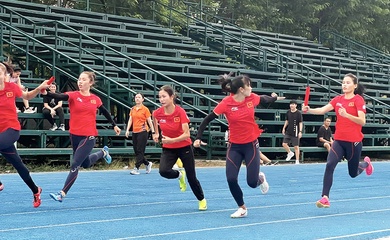 Tổ chạy 4x400m nữ tìm thêm cơ hội dự Olympic Paris 2024 tại giải điền kinh Đài Loan mở rộng