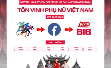 Nhận bib Viettel Marathon Hà Nội miễn phí khi dự cuộc thi Golden Club Online