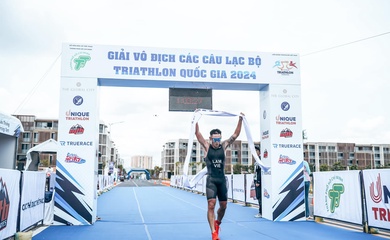Lâm Quang Nhật đăng quang giải triathlon các CLB vô địch quốc gia 2024