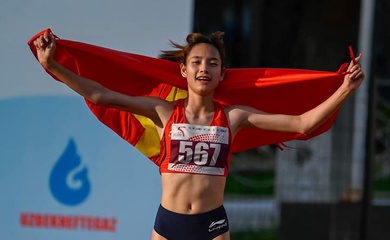 “Hậu bối” của Nguyễn Thị Oanh giành HCV chạy 1500m giải điền kinh trẻ châu Á 2023