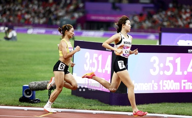 Nguyễn Thị Oanh xếp hạng 7 chạy 1500m nữ Asiad 19, thông số kém xa kỷ lục cá nhân mới lập