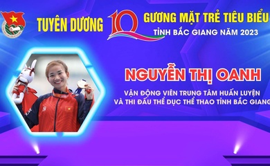 Nguyễn Thị Oanh lọt nhóm 10 Gương mặt trẻ tỉnh Bắc Giang tiêu biểu năm 2023