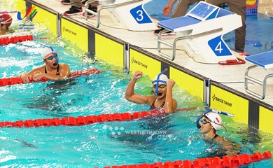Kỷ lục gia SEA Games Phạm Thị Thu giành cú đúp vàng giải lặn quốc gia 2023