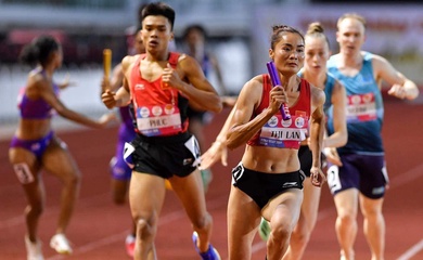Tăng 2 bậc, nhưng đội chạy 4x400m nữ Việt Nam chưa thể chạm suất dự Olympic Paris 2024