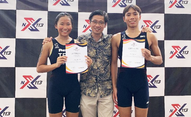 Chị em “thần đồng aquathlon Malaysia” tham vọng thống trị SEA Games 32