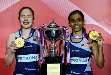 Pearly Tan / Thinaah Muralitharan lập dấu ấn lịch sử cho Cầu lông Malaysia tại Thailand Open 2025