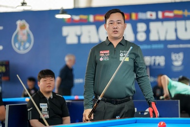 Đào Văn Ly "gánh team" Việt Nam tại Giải billiard 3C Porto World Cup 2025
