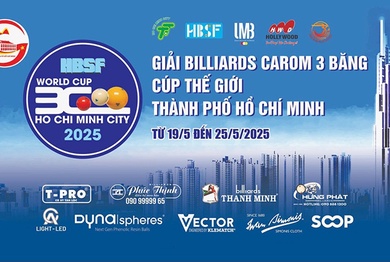 Lịch thi đấu billiard carom 3 băng TPHCM World Cup năm 2025 mới nhất ngày 20/05