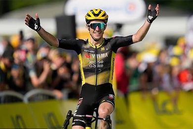 Simon Yates thắng chặng leo núi đầu tiên khi Ben Healy giành Áo vàng cuộc đua xe đạp Tour de France 2025