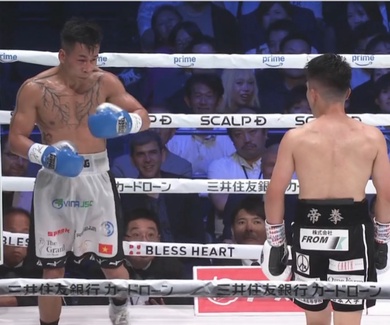 Trần Văn Thảo dừng bước cựu VĐTG người Nhật ở trận tranh đai Boxing nhà nghề