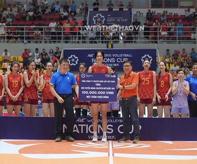 Tuyển bóng chuyền nữ Việt Nam nhận "mưa" tiền thưởng sau chức vô địch AVC Nations Cup