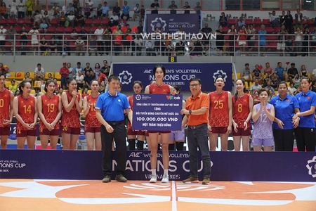 Tuyển bóng chuyền nữ Việt Nam nhận "mưa" tiền thưởng sau chức vô địch AVC Nations Cup