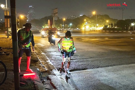 Đường chạy Viettel Marathon Hà Nội 2024 đã được AIMS đo đạc