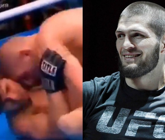 Video Khabib sử dụng đòn độc húc đầu khi mới thi đấu MMA