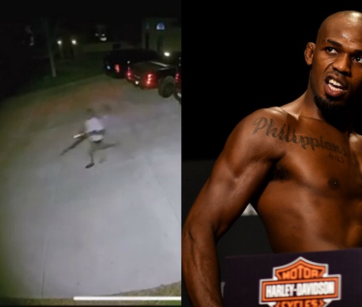 Cựu vô địch UFC Jon Jones tung clip vác shotgun rượt đuổi kẻ gian