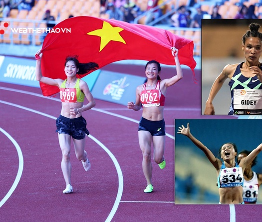 Kỷ lục quốc gia 5000m nữ cách xa kỷ lục thế giới mới bao nhiêu?