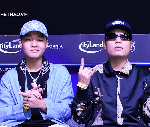 Rapper LK cùng học trò Kenji dự khán VBA 2020, trình diễn half-time show đầy máu lửa