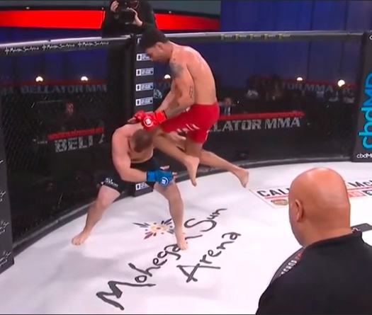 Tân binh Bellator Roman Faraldo ra mắt với cú gối bay ‘học lỏm’ từ Jorge Masvidal