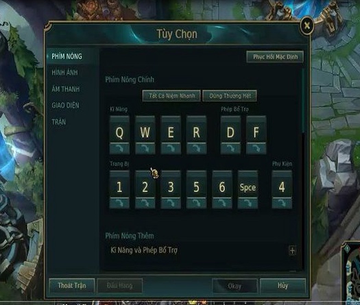 Cách dùng các lệnh trong LMHT