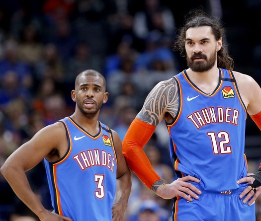 Sau Chris Paul, OKC Thunder muốn chia tay thêm Steven Adams