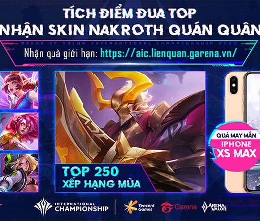 Sự kiện dự đoán AIC 2020 Liên Quân trên aic.lienquan.garena.vn