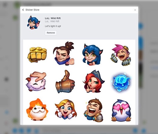  Cách gửi sticker Tốc Chiến của Facebook Messenger