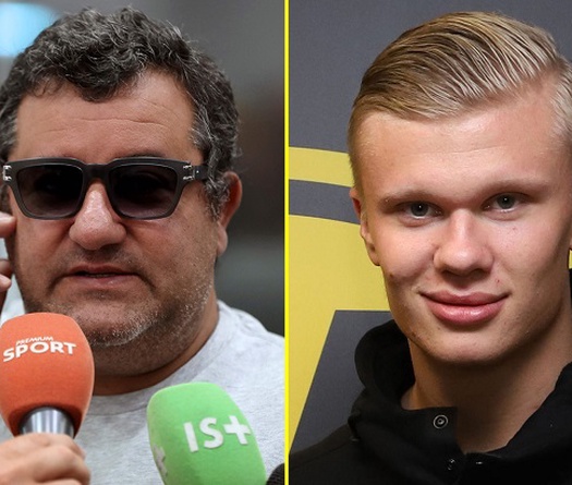 “Siêu cò” Raiola phản hồi về tin đồn Haaland gia nhập Barca