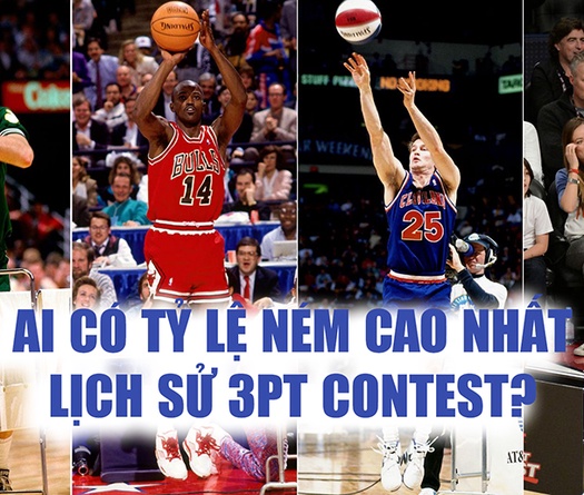 Chùm ảnh: Điểm danh Top 15 tay ném có tỷ lệ cao nhất lịch sử NBA 3-Point Contest