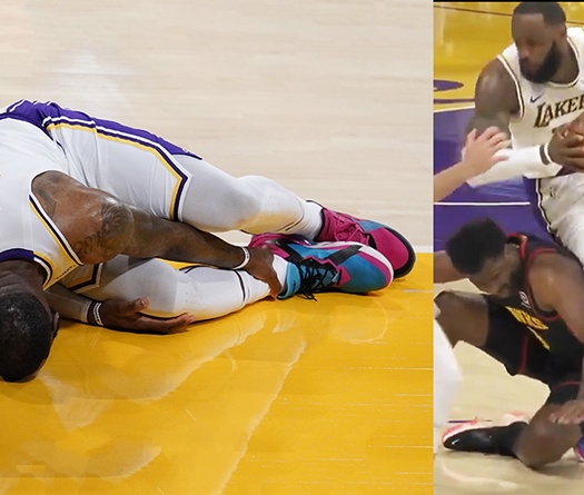 VIDEO NÓNG: LeBron James dính chấn thương đau đớn, rời sân trong sự bực tức