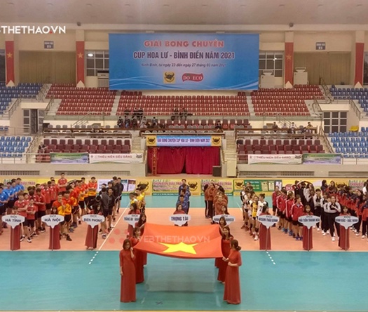 Khai mạc Cúp bóng chuyền Hoa Lư - Bình Điền: Giải đấu "mở hàng" năm 2021