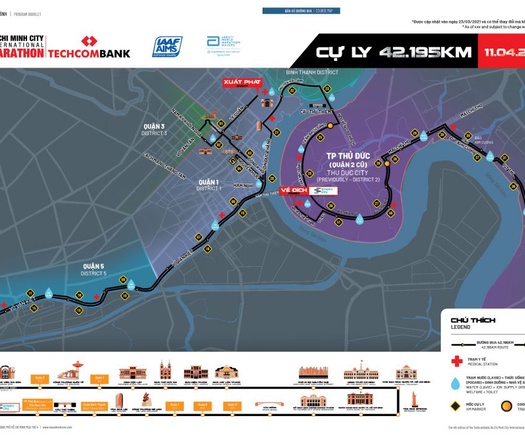 Những tuyến đường bị cấm để phục vụ Giải Marathon Quốc tế TPHCM Techcombank