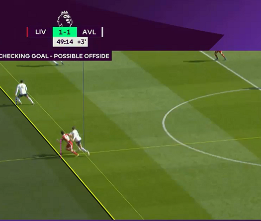 Liverpool mất bàn thắng tranh cãi vì VAR bắt lỗi việt vị từng cm