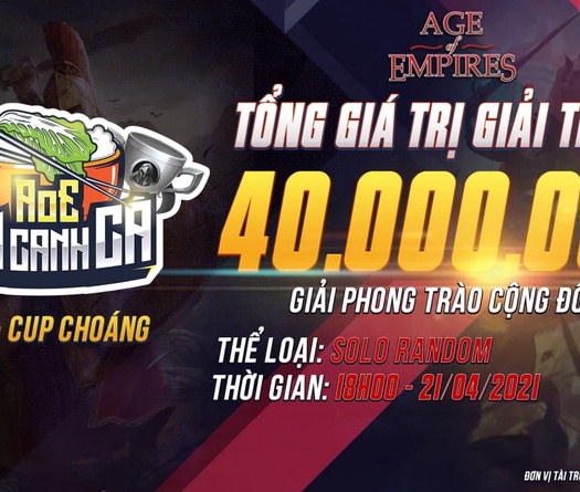 Giải đấu AOE Cơm Canh Cà - Món ăn đạm bạc nhưng vô cùng chất lượng