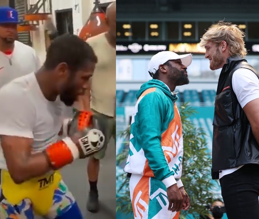 VIDEO Floyd Mayweather Jr trở lại tập luyện chuẩn bị đấu Logan Paul