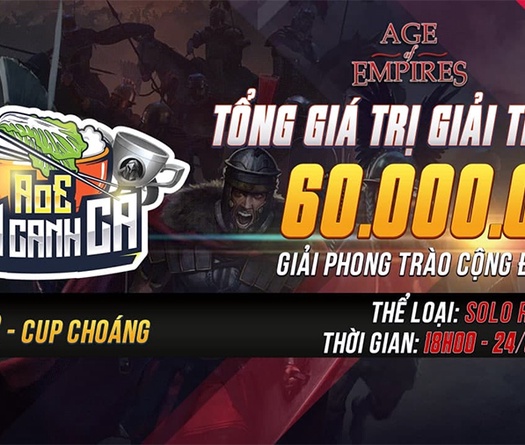 Giải đấu AoE Cơm Canh Cà lần 2 chính thức ấn định ngày khởi tranh